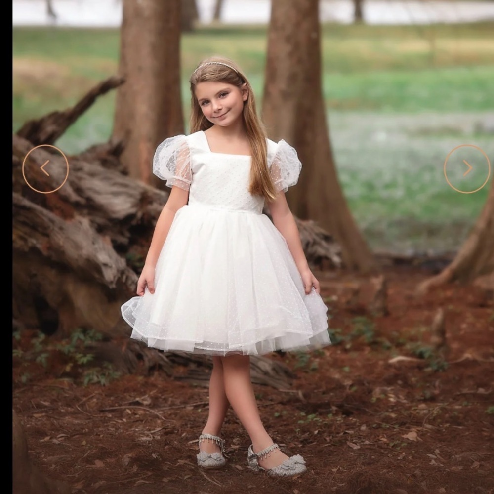 EUC Trish Scully Noralee White dress size 12